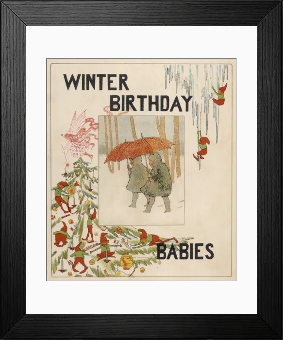 Framed Print : Winter Birthdays 20C Framed Print : Winter Birthdays 20C