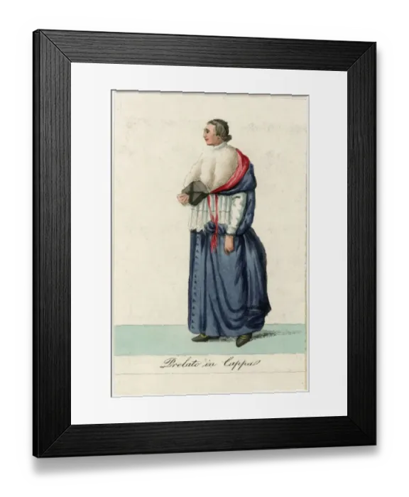 Framed Print : Prelate in Coppa Framed Print : Prelate in Coppa