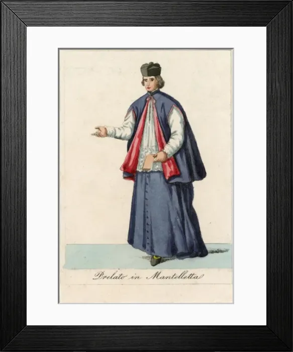 Framed Print : Prelate in Mantelletta Framed Print : Prelate in Mantelletta
