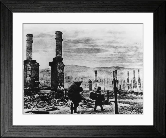 Framed Print : Murmansk after Bombing Framed Print : Murmansk after Bombing