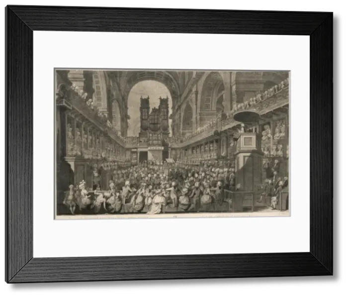 Framed Print : ST PAULs INTERIOR 1789 Framed Print : ST PAULs INTERIOR 1789
