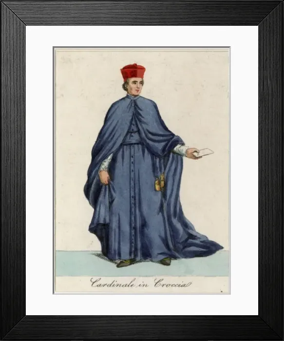 Framed Print : Cardinal for Conclave Framed Print : Cardinal for Conclave