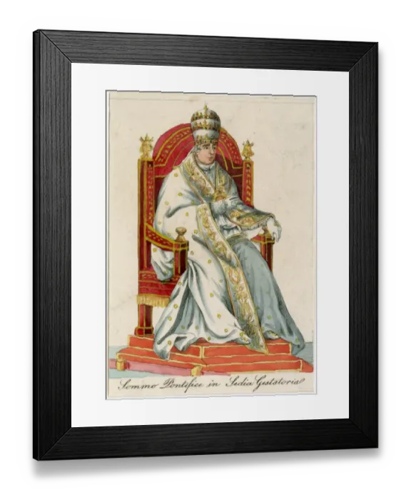 Framed Print : Pope in Sedia Gestatoria Framed Print : Pope in Sedia Gestatoria