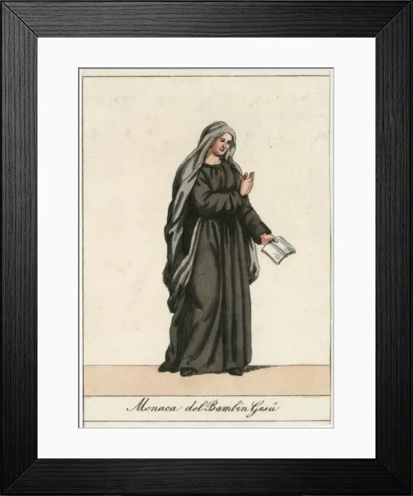 Framed Print : Nun of the Infant Jesus Framed Print : Nun of the Infant Jesus