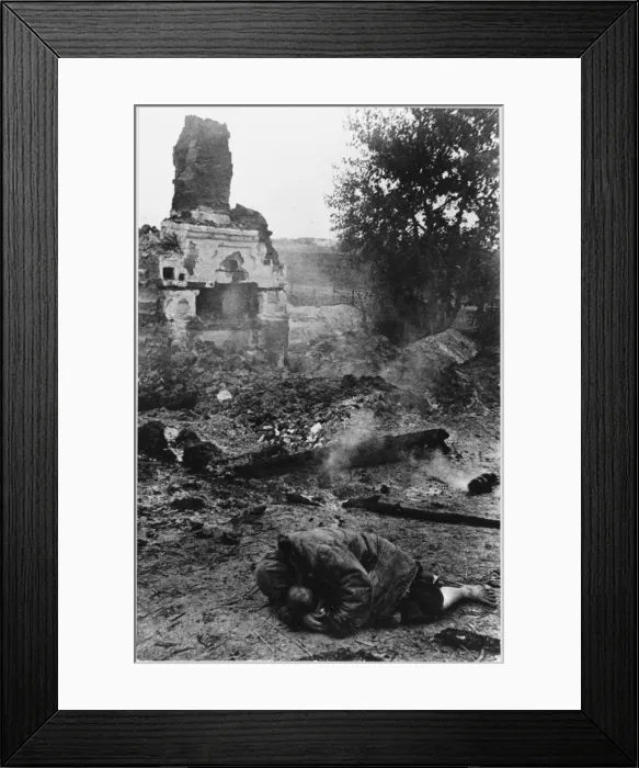 Framed Print : Civilian in Ruins