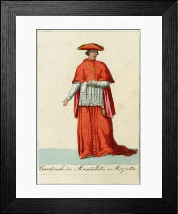 Framed Print : Cardinal in Manteletta Framed Print : Cardinal in Manteletta