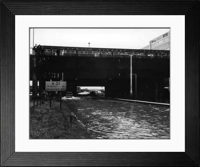 Framed Print : Gatwick Airport Flood Framed Print : Gatwick Airport Flood
