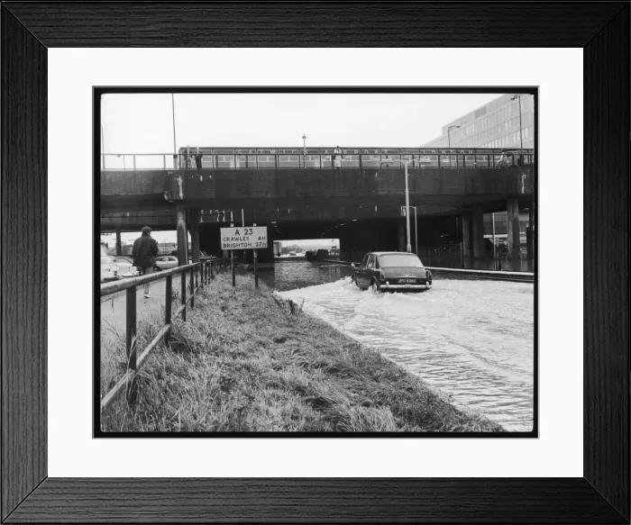 Framed Print : Gatwick Airport Flood
