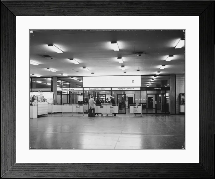 Framed Print : Gatwick Passport Control Framed Print : Gatwick Passport Control