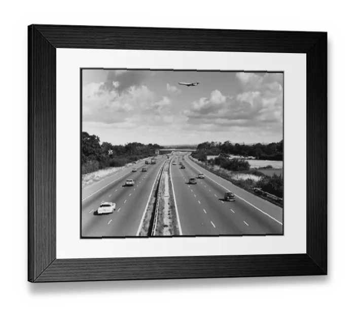 Framed Print : Plane over M23 Framed Print : Plane over M23