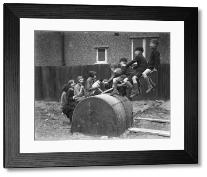 Framed Print : Makeshift See-Saw Framed Print : Makeshift See-Saw