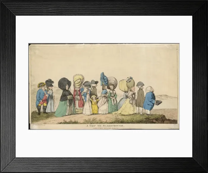 Framed Print : Trippers at Scarborough Framed Print : Trippers at Scarborough