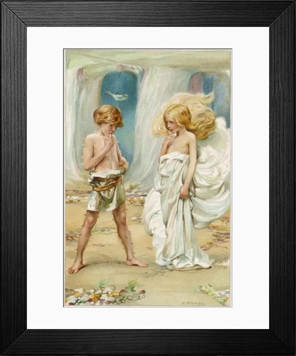 Framed Print : Kingsey. Water Babies Framed Print : Kingsey. Water Babies