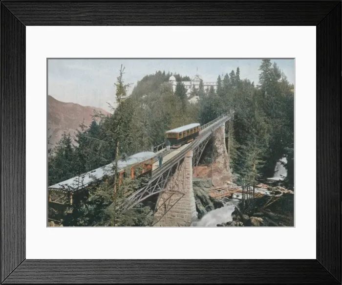 Framed Print : Giessbach Funicular Framed Print : Giessbach Funicular