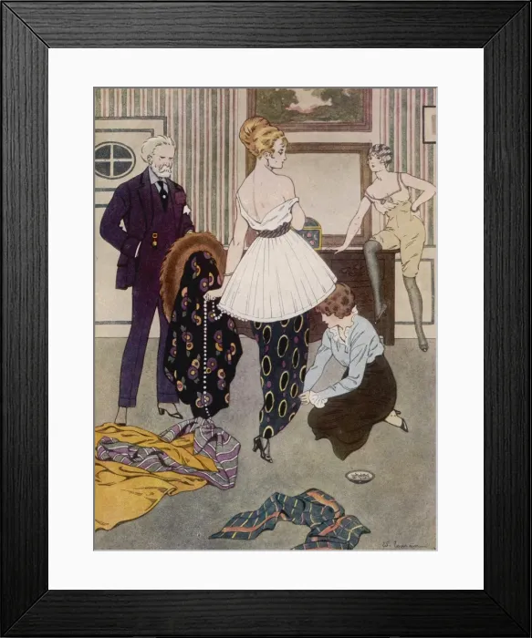 Framed Print : Woman Dressed 1913