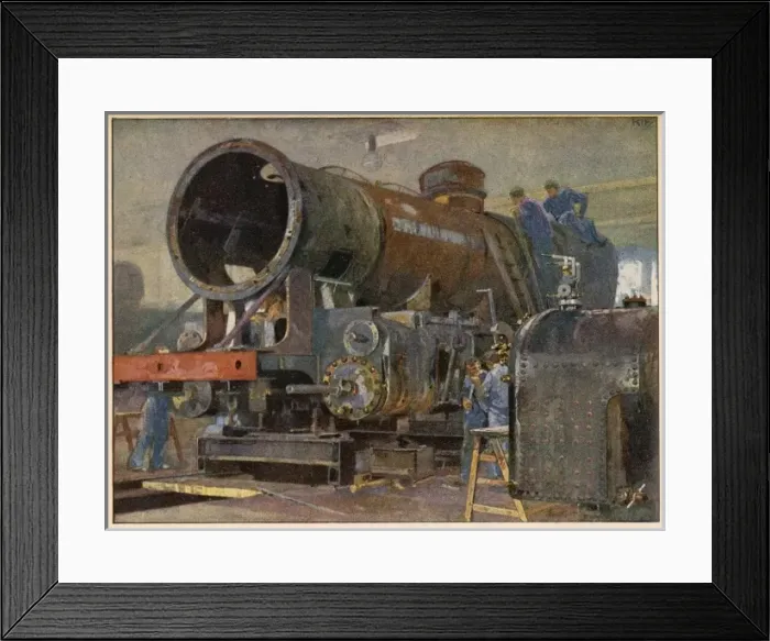 Framed Print : Rail Construction German Framed Print : Rail Construction German