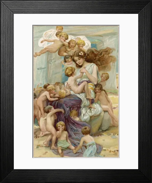 Framed Print : Water Babies / Kingsley Framed Print : Water Babies / Kingsley