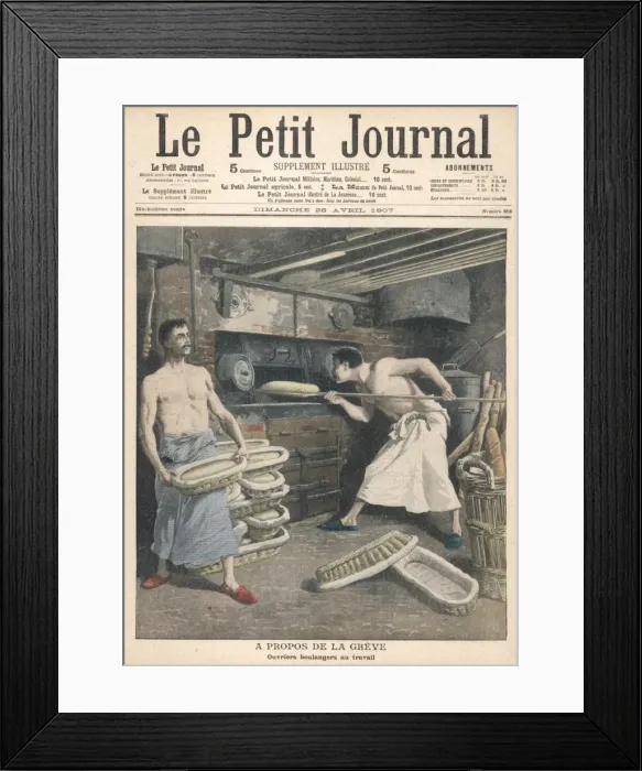 Framed Print : French Boulangers Bake Framed Print : French Boulangers Bake