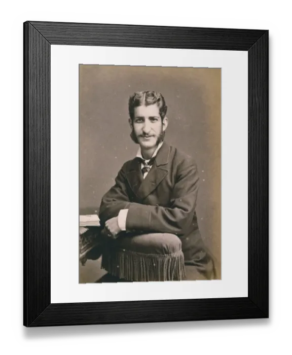 Framed Print : Man with Whiskers C1900 Framed Print : Man with Whiskers C1900