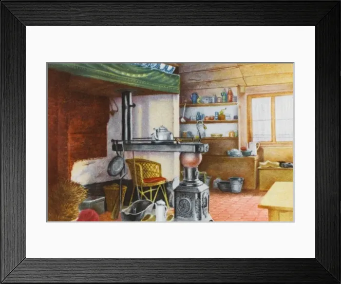 Framed Print : Flemish Kitchen 1950 Framed Print : Flemish Kitchen 1950