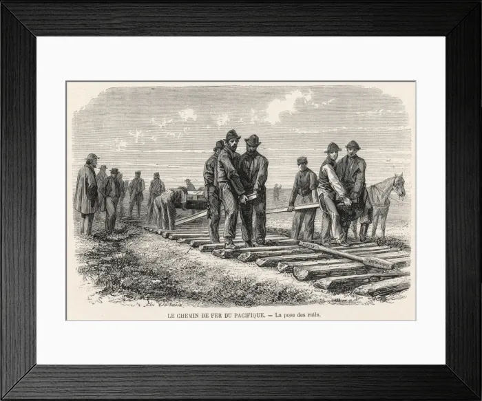 Framed Print : Union Pacific Track Laid Framed Print : Union Pacific Track Laid