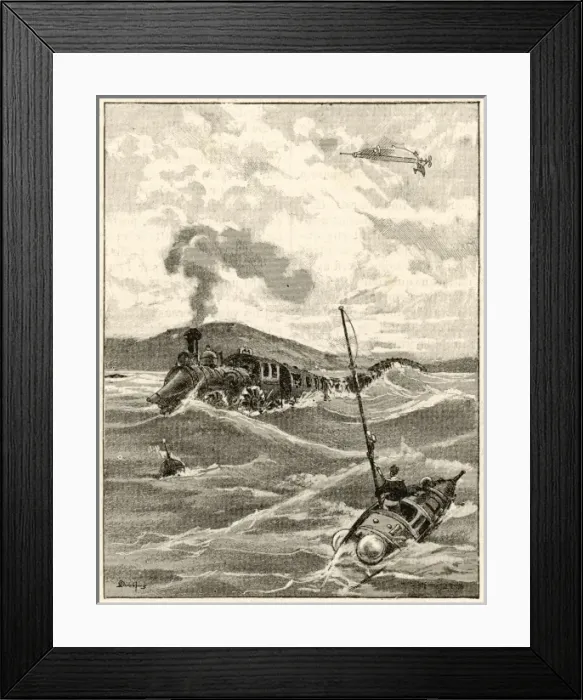 Framed Print : Cross-Channel on Top Framed Print : Cross-Channel on Top