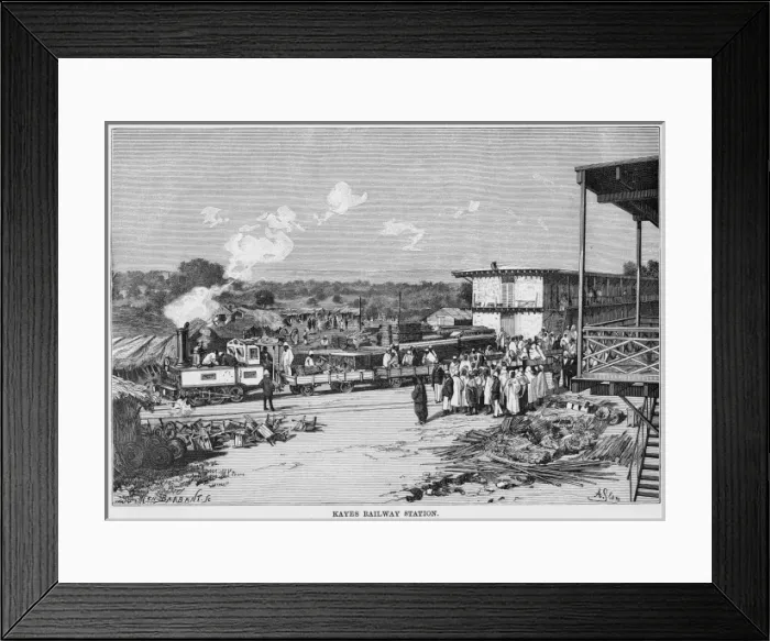 Framed Print : Station in Mali Framed Print : Station in Mali