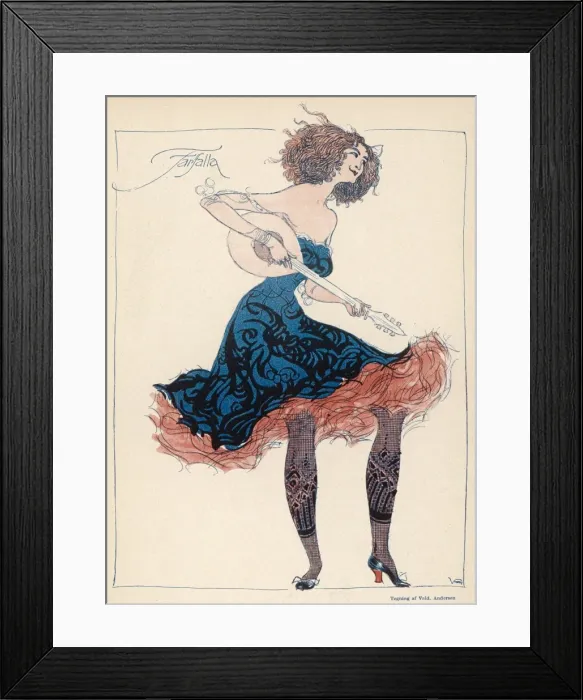 Framed Print : Lady Plays Mandolin Framed Print : Lady Plays Mandolin