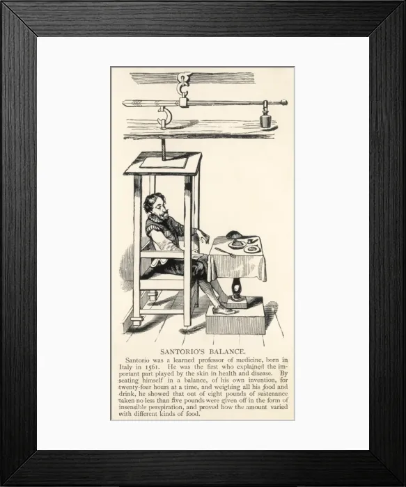Framed Print : Santorios Balance C16 Framed Print : Santorios Balance C16