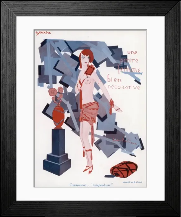 Framed Print : Female / Scanty Dress 1927 Framed Print : Female / Scanty Dress 1927