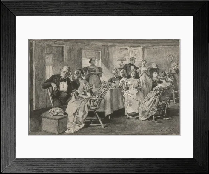 Framed Print : American Sewing Circle Framed Print : American Sewing Circle