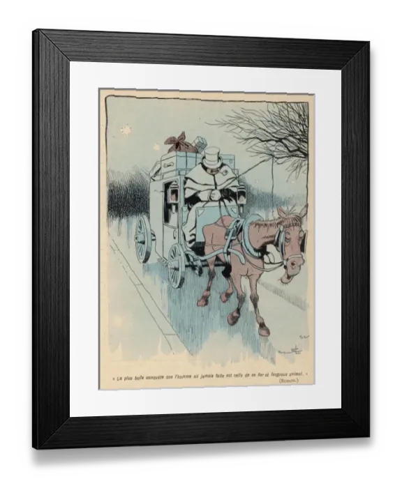 Framed Print : Cab and Horse Take Easy Framed Print : Cab and Horse Take Easy