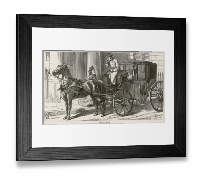 Framed Print : Brougham Lady 1872 Framed Print : Brougham Lady 1872