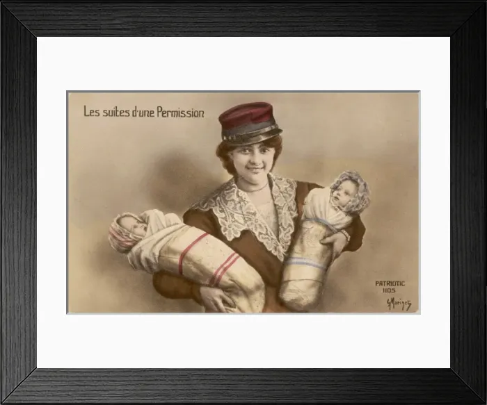 Framed Print : Twins / French Leave C1914 Framed Print : Twins / French Leave C1914