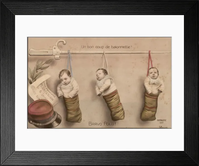 Framed Print : Triplets / French Leave Framed Print : Triplets / French Leave