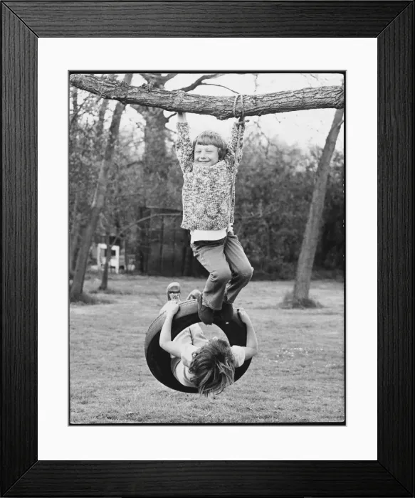 Framed Print : TYRE SWING Framed Print : TYRE SWING