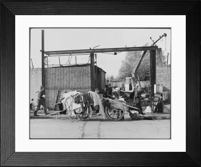 Framed Print : Scrap Yard 1970S Framed Print : Scrap Yard 1970S