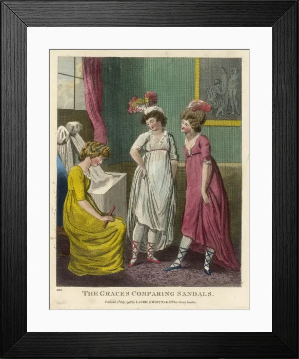 Framed Print : Sandals in Fashion Framed Print : Sandals in Fashion