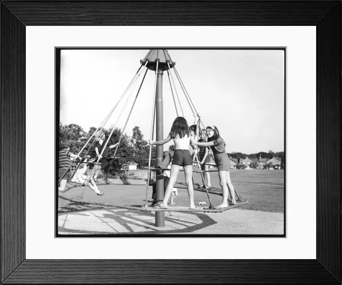 Framed Print : Umbrella Roundabout Framed Print : Umbrella Roundabout