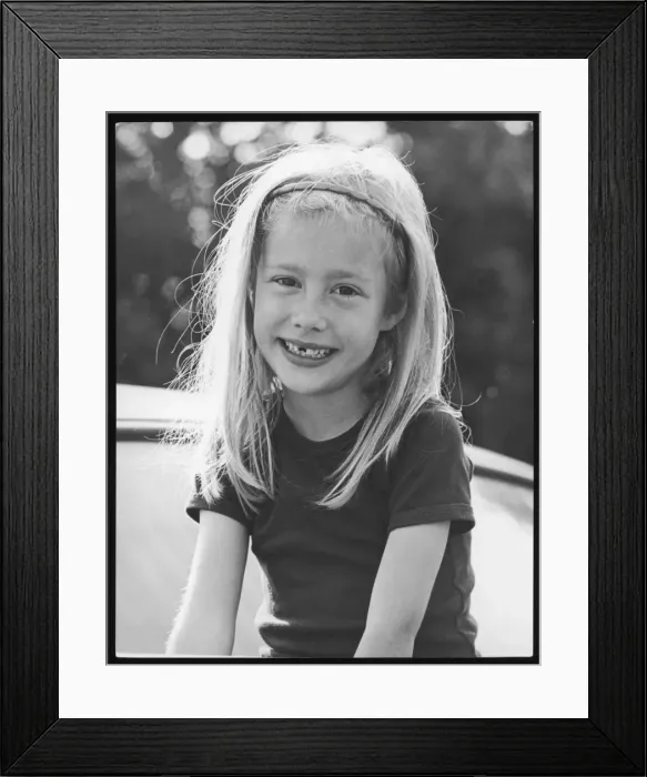 Framed Print : Girl with Gappy Teeth Framed Print : Girl with Gappy Teeth