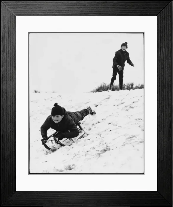 Framed Print : Snow Games 1960S Framed Print : Snow Games 1960S