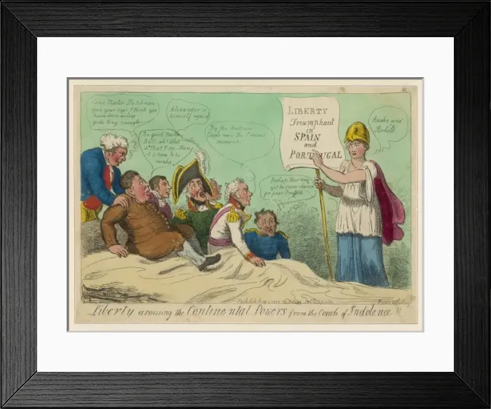 Framed Print : Liberty Rouses Europe Framed Print : Liberty Rouses Europe