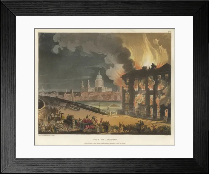 Framed Print : Albion Mills Fire Framed Print : Albion Mills Fire