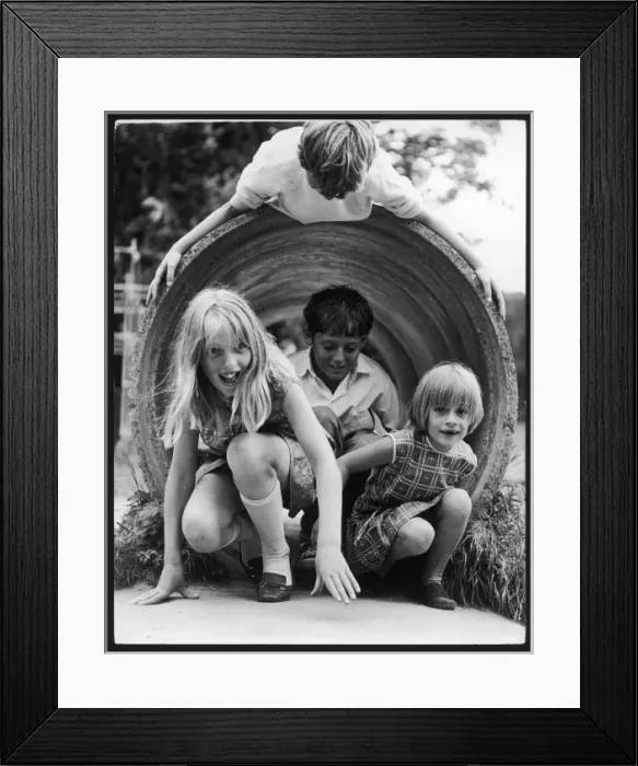 Framed Print : Playground Tunnel Framed Print : Playground Tunnel