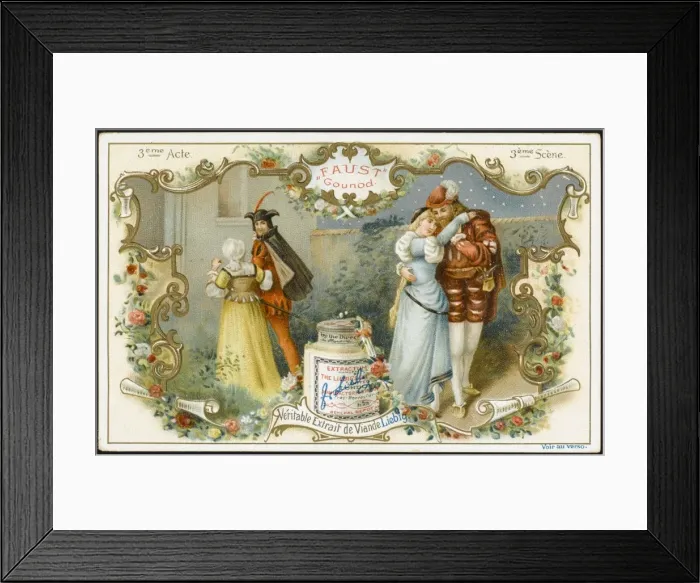 Framed Print : Advert / Liebig Beef Card Framed Print : Advert / Liebig Beef Card