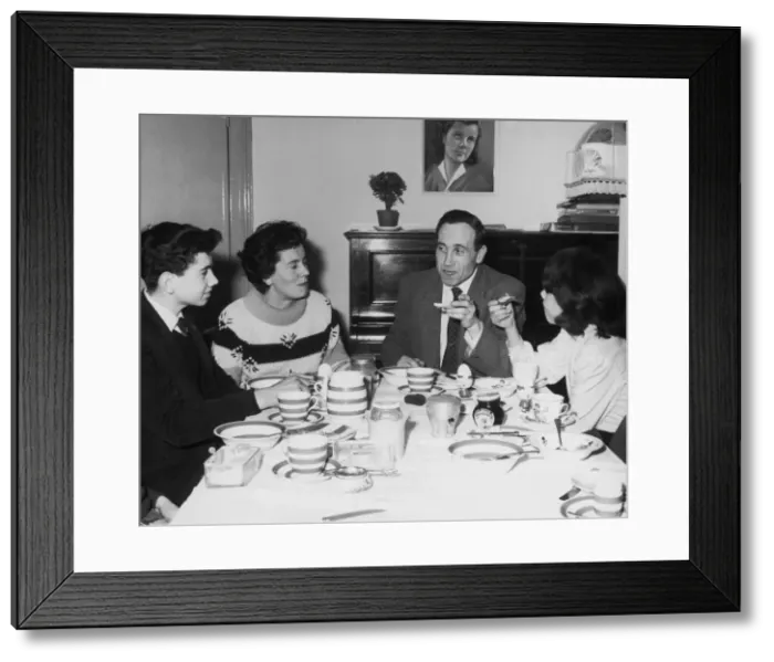 Framed Print : Family Breakfast Framed Print : Family Breakfast