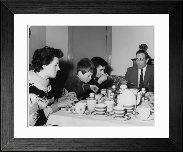 Framed Print : Family Breakfast Framed Print : Family Breakfast