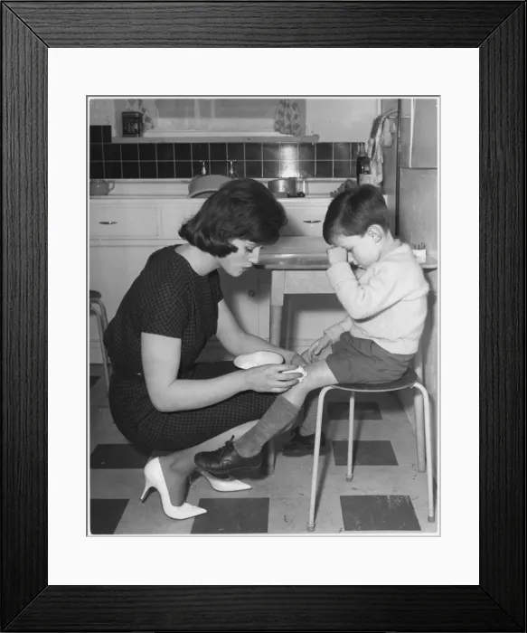 Framed Print : Boy with a Grazed Knee Framed Print : Boy with a Grazed Knee
