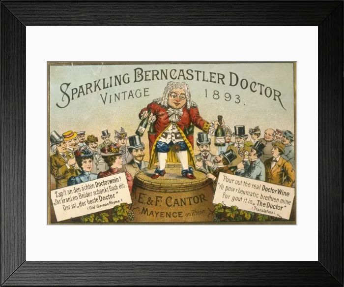 Framed Print : Advert / German Wine Framed Print : Advert / German Wine