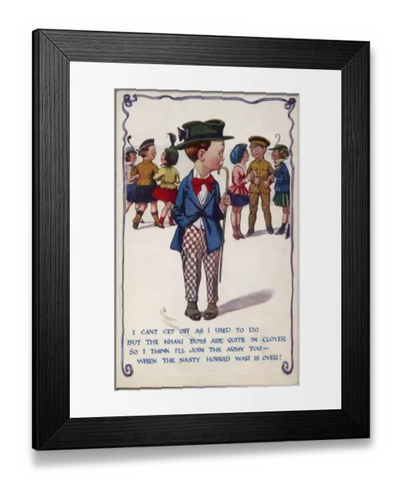 Framed Print : Ww1 Postcard Join Up? Framed Print : Ww1 Postcard Join Up?